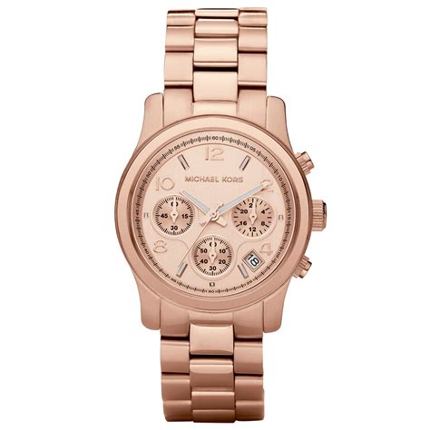 michael kors rose golden runway oversized chronograph watch|michael kors slim runway black.